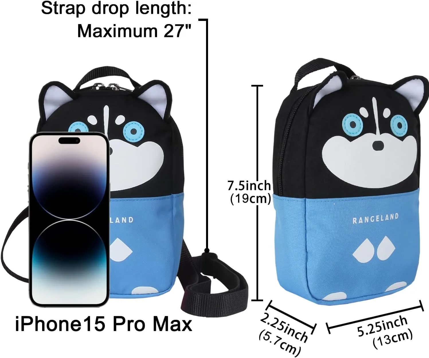 Cute Animal Small Crossbody Bag fits Phone