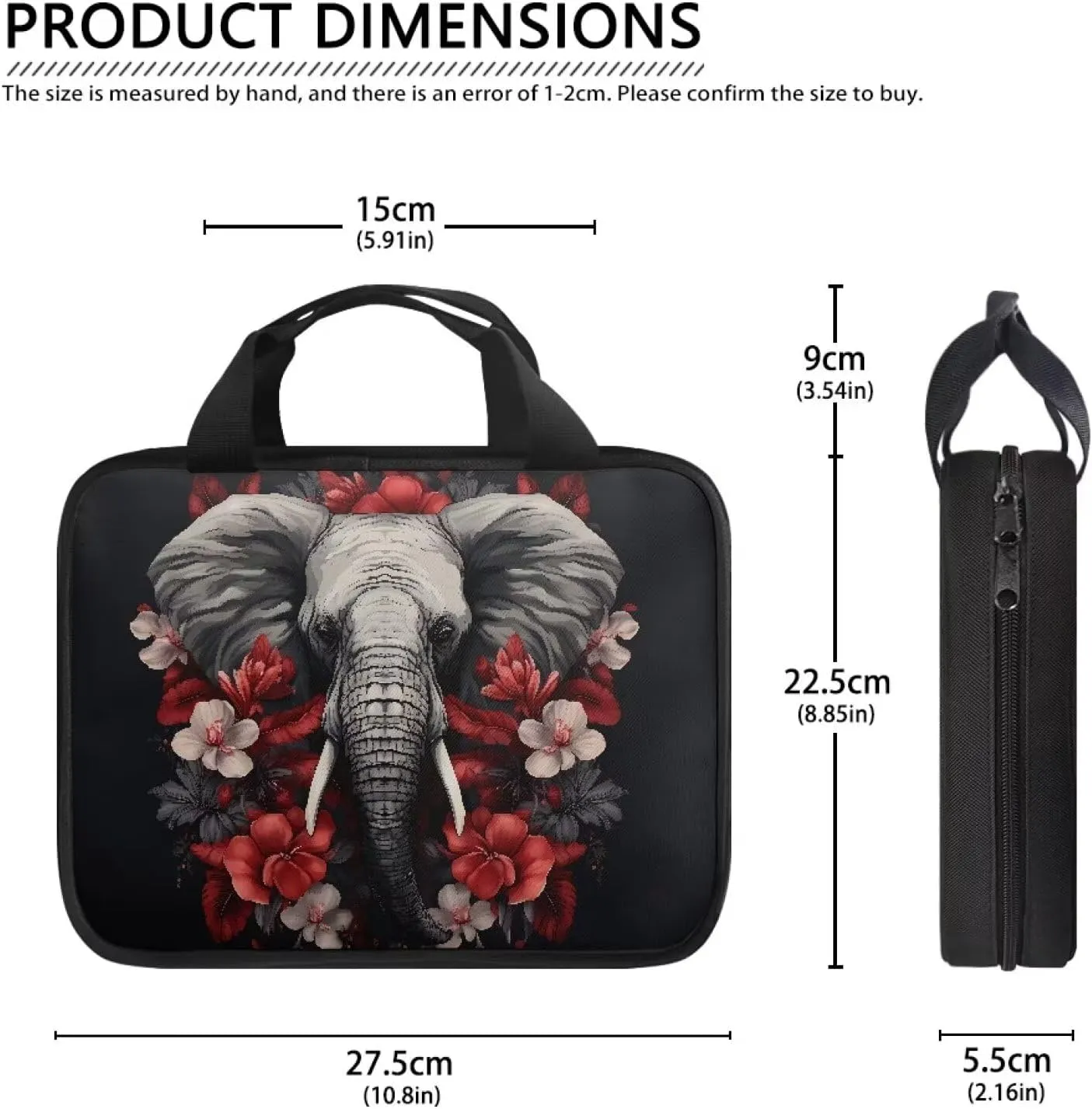 Cute Elephant Print Bible Tote Bag for Women Scripture Bag Bible Crossbody Bag,Fashion Bible Carrying Case,Bible Cover for Boys Girls Bible Bag Bible Carrying Bag for Women