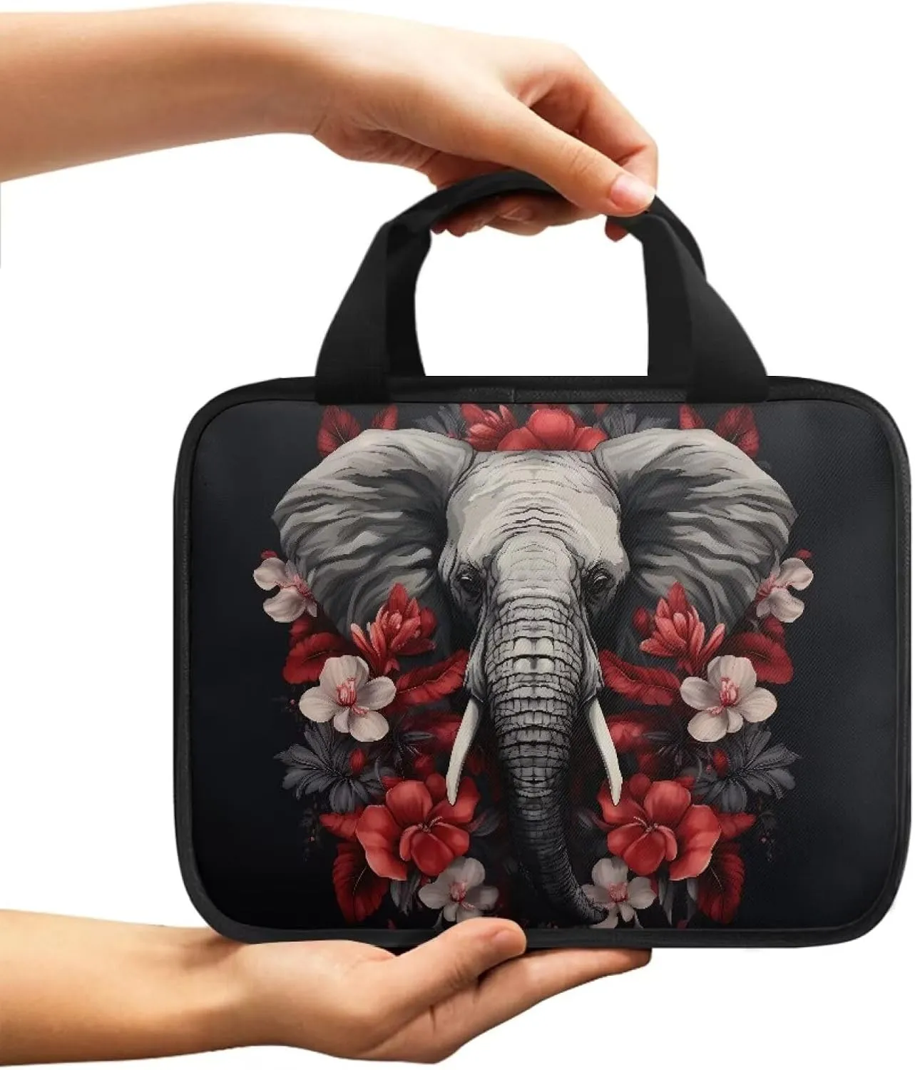 Cute Elephant Print Bible Tote Bag for Women Scripture Bag Bible Crossbody Bag,Fashion Bible Carrying Case,Bible Cover for Boys Girls Bible Bag Bible Carrying Bag for Women