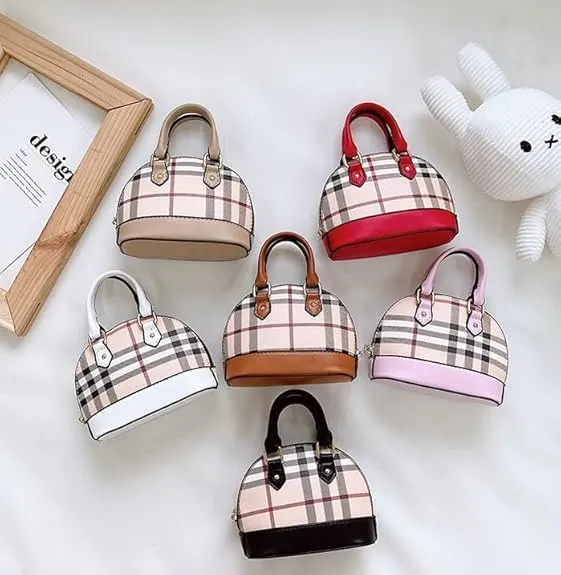 Cute Girl Mini Crossbody Kids Purse Toddler Shoulder Bag Handbag Birthday Gift Pretend Play Party Toy Holiday Christmas Gift