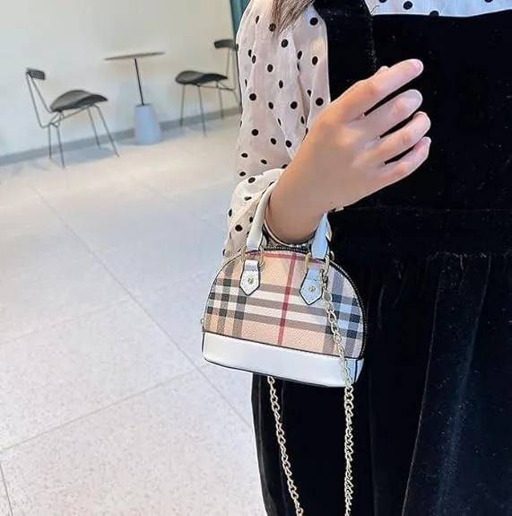 Cute Girl Mini Crossbody Kids Purse Toddler Shoulder Bag Handbag Birthday Gift Pretend Play Party Toy Holiday Christmas Gift