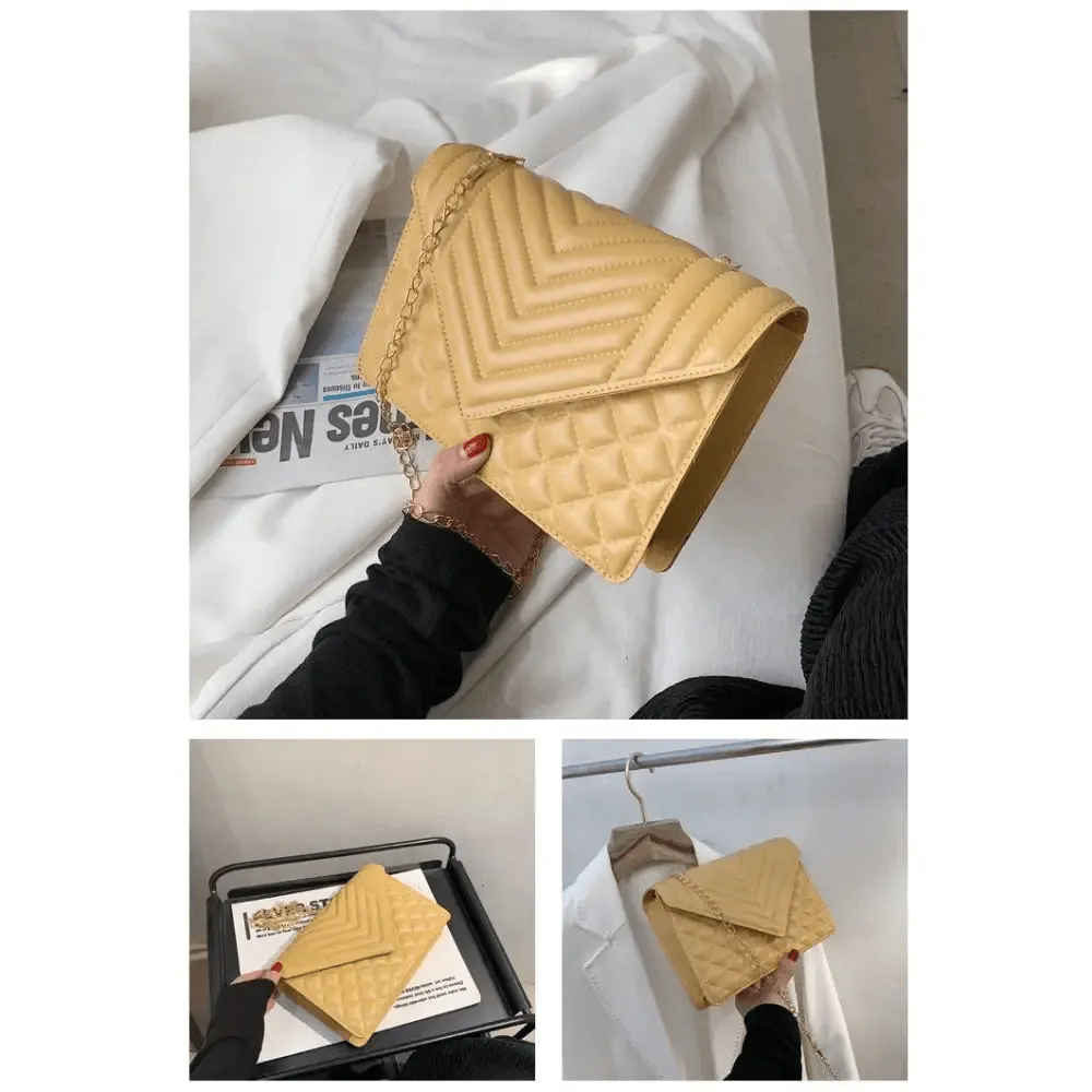 Dazzling Bags For Women Chain Crossbody Bags In Pu Leather Female Fashionable Shoulder Bag Ladies Handbags