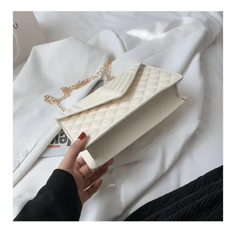 Dazzling Bags For Women Chain Crossbody Bags In Pu Leather Female Fashionable Shoulder Bag Ladies Handbags