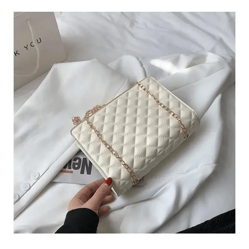 Dazzling Bags For Women Chain Crossbody Bags In Pu Leather Female Fashionable Shoulder Bag Ladies Handbags