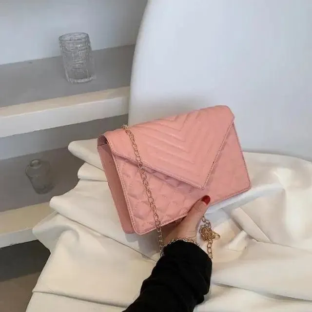 Dazzling Bags For Women Chain Crossbody Bags In Pu Leather Female Fashionable Shoulder Bag Ladies Handbags