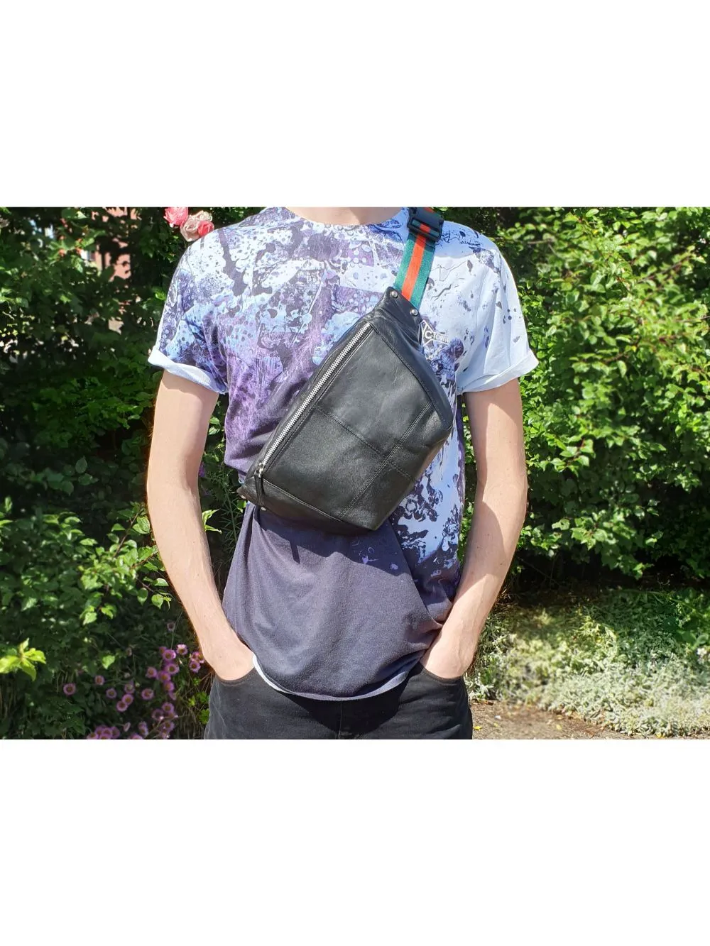 Designer Bumbag - Stylish Fashion Waist Pack or Crossbody Bag - RL626