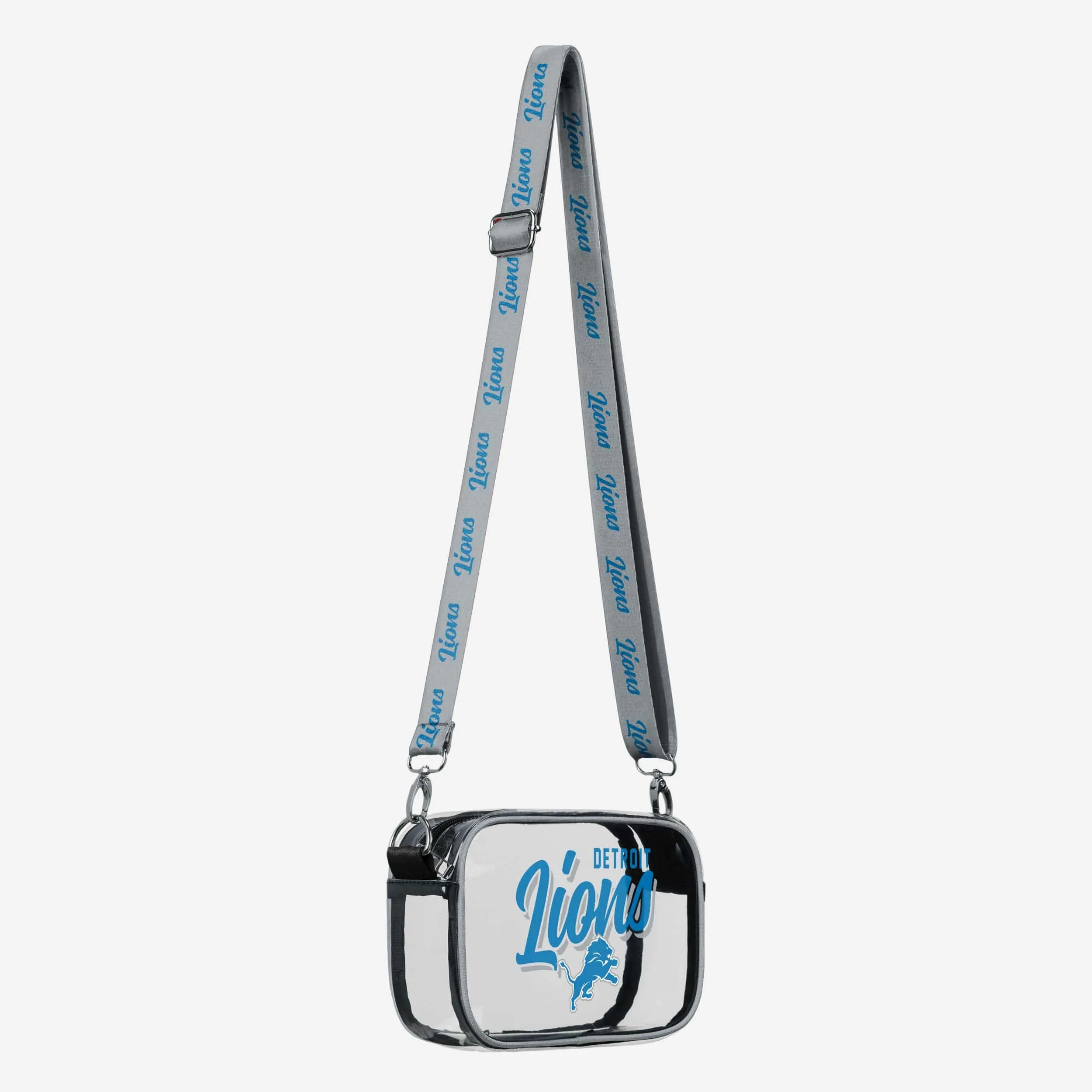 Detroit Lions Monty Script Clear Crossbody Bag