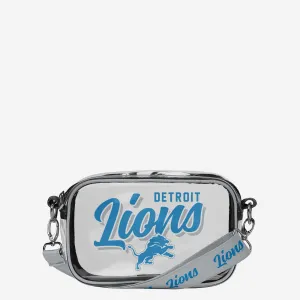 Detroit Lions Monty Script Clear Crossbody Bag