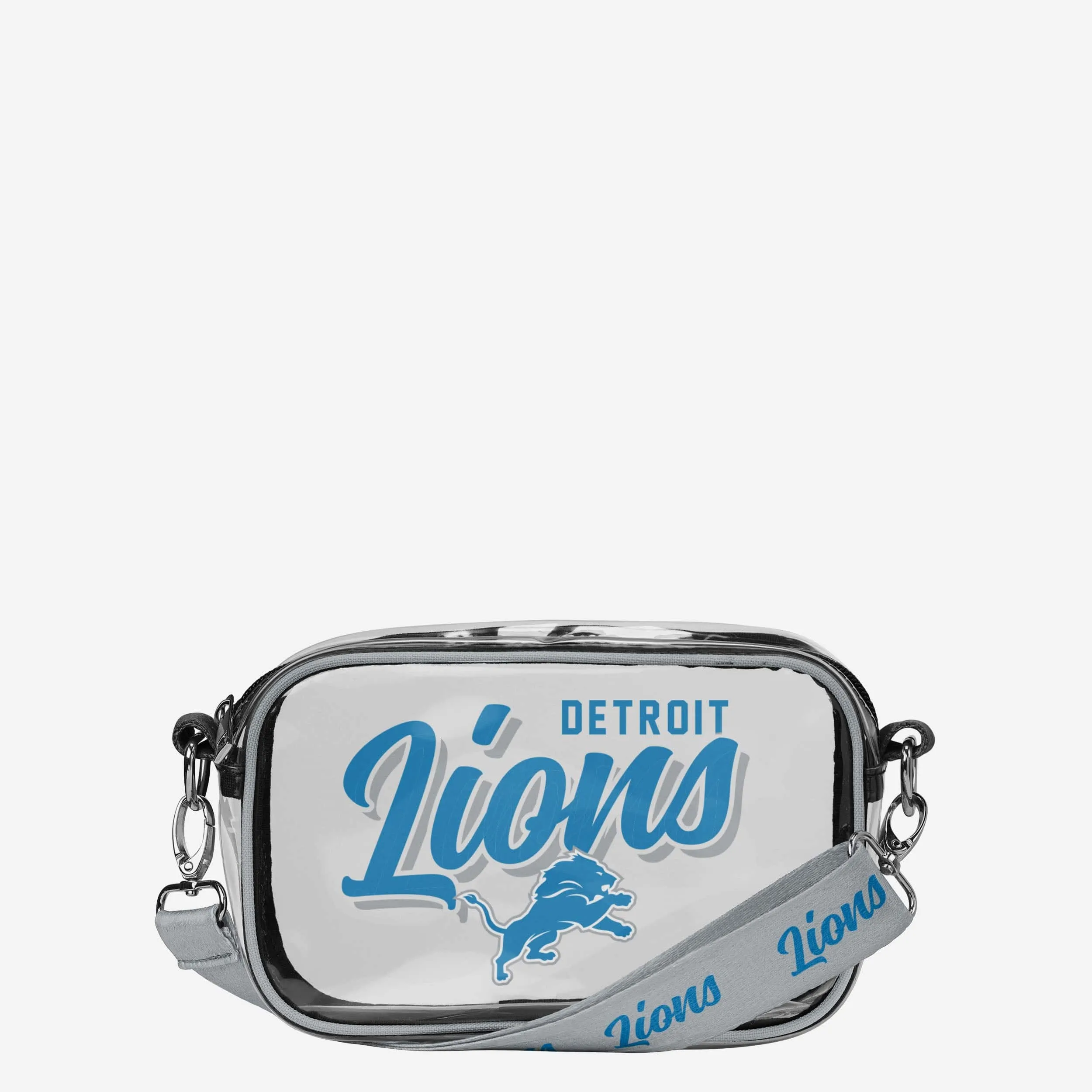 Detroit Lions Monty Script Clear Crossbody Bag