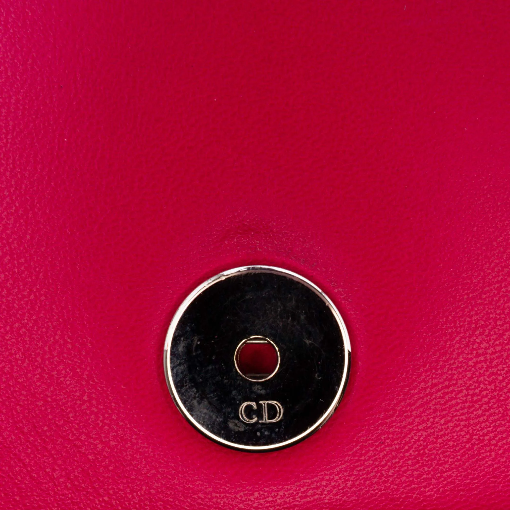 Dior Leather Patch Embroidered Diorama Wallet On Chain