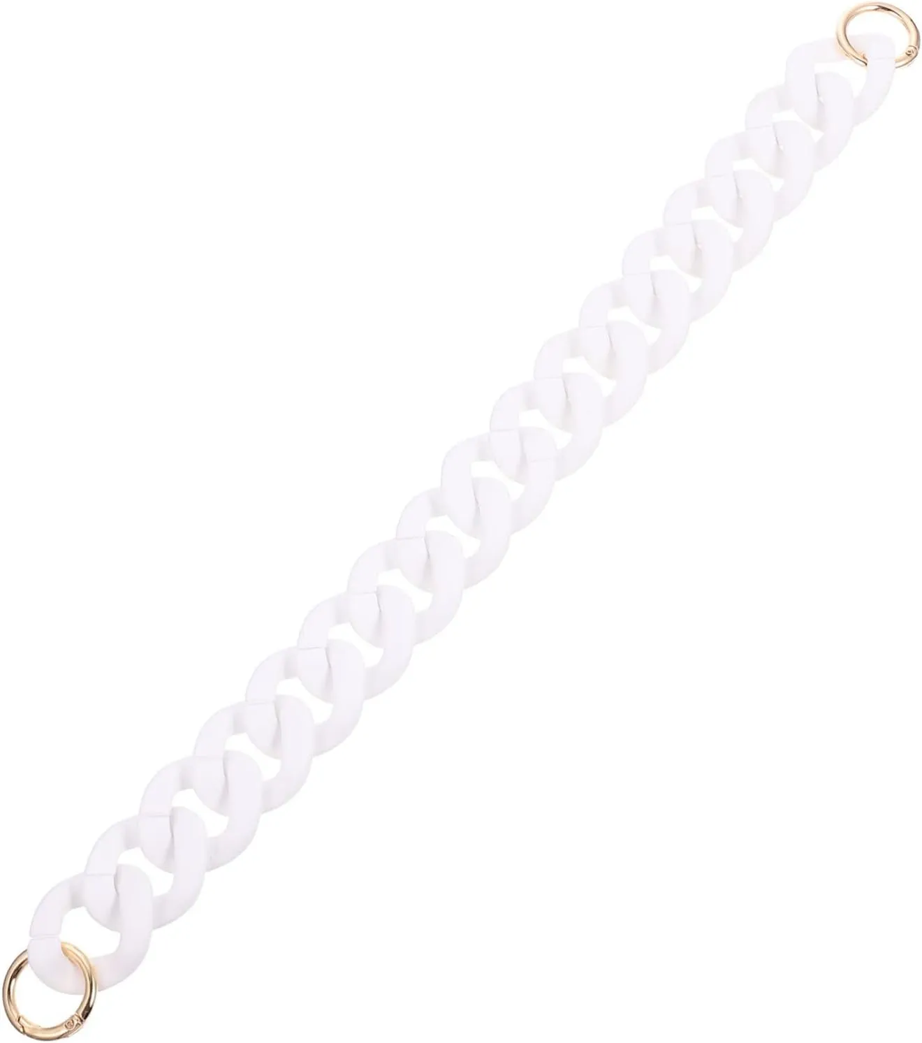 DIYEAH Handbag Chain DIY Kit Resin Chain Bag White Chain Link Bag Chain Strap Crossbody Chain for Fashi