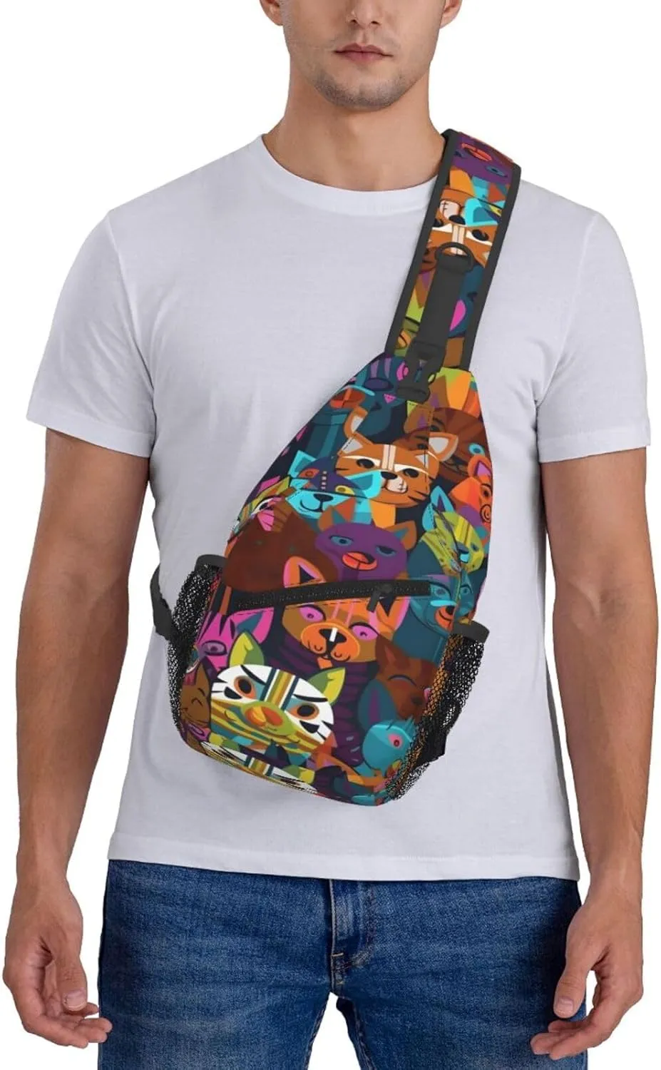 Dog Sling Backpack for Women Men, Chest Bag Daypack Crossbody for Travel Sport Running Hiking