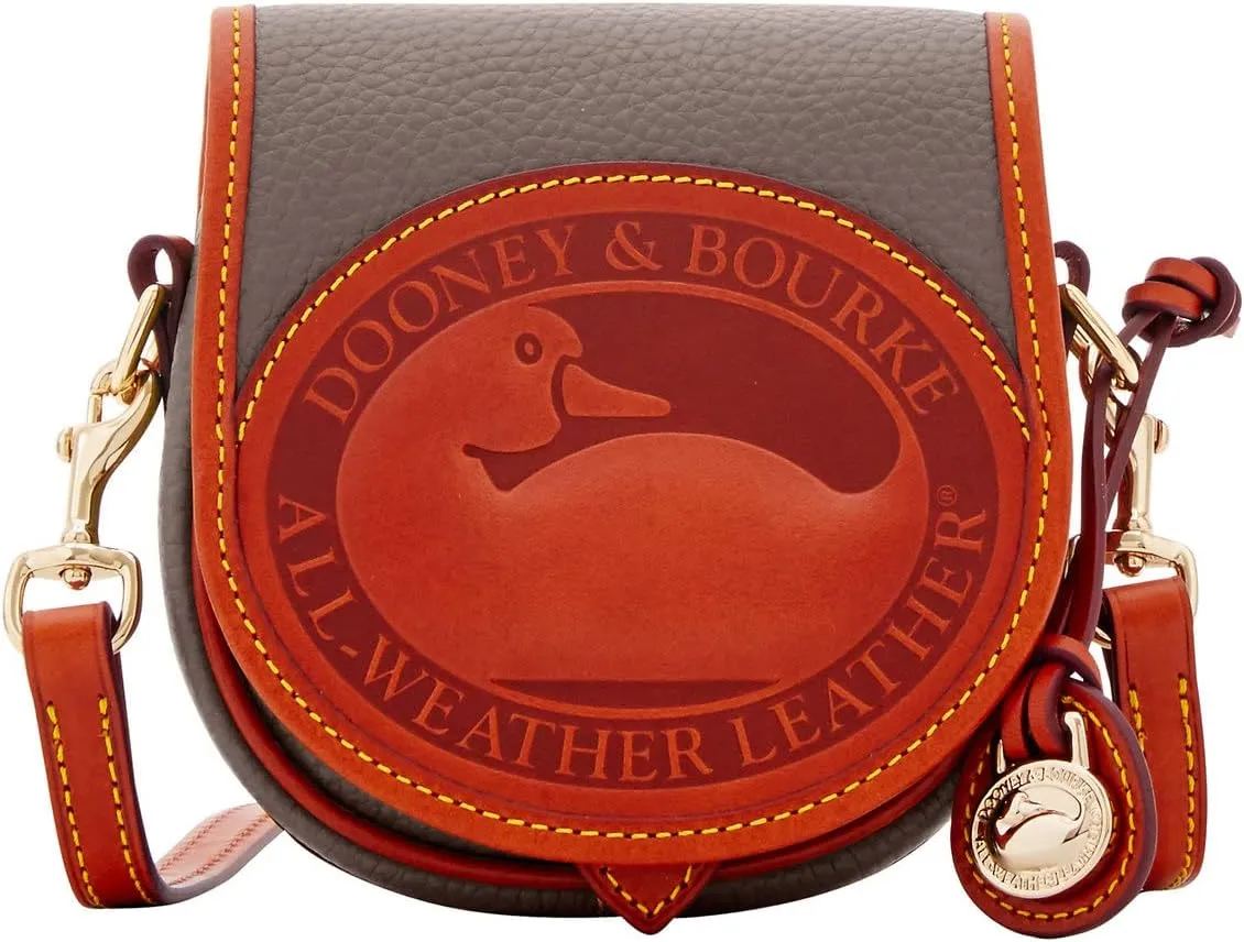 Dooney & Bourke Handbag, All Weather Leather 2 Duck Bag Crossbody - Taupe