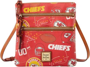 Dooney & Bourke Handbag, NFL Chiefs North South Triple Zip Crossbody