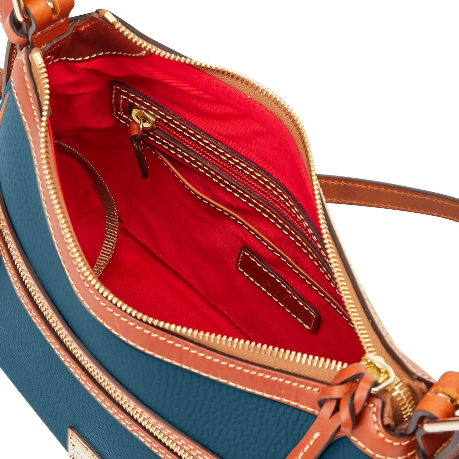 Dooney & Bourke Women's Presley Crossbody in Pebble Grain Leather, Medium Sized Handbag with Adjustable Shoulder Strap