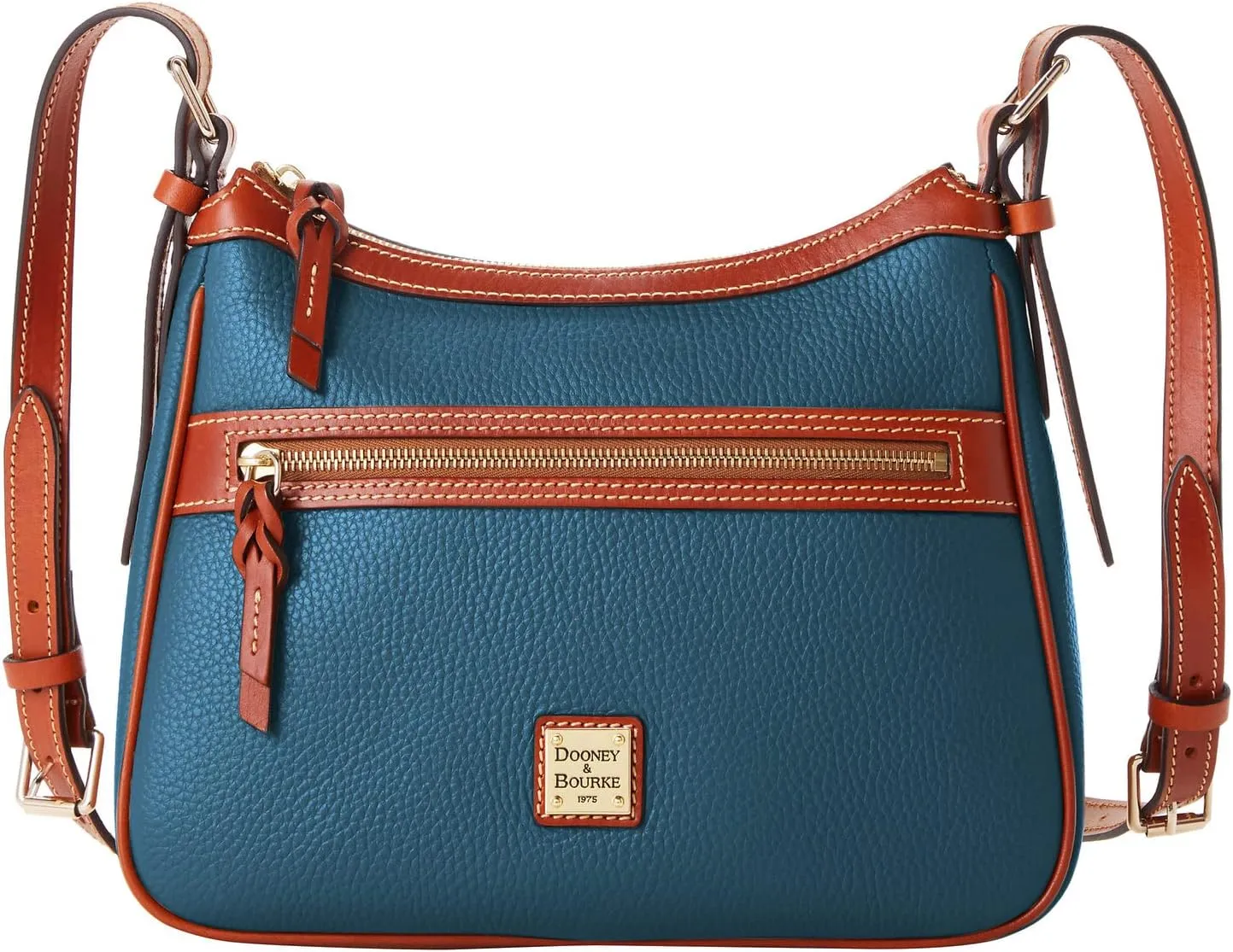 Dooney & Bourke Women's Presley Crossbody in Pebble Grain Leather, Medium Sized Handbag with Adjustable Shoulder Strap