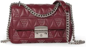 DORIS&JACKY Quilted Purse For Women Genuine Leather Shoulder Designer Handbags with Metal Chain Strap And Flap Lock