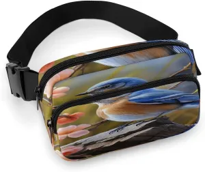 Eastern Bluebird Fanny Pack Belt Bag with Adjustable Strap Fashion Waist Bag for Outdoor Sports Hiking