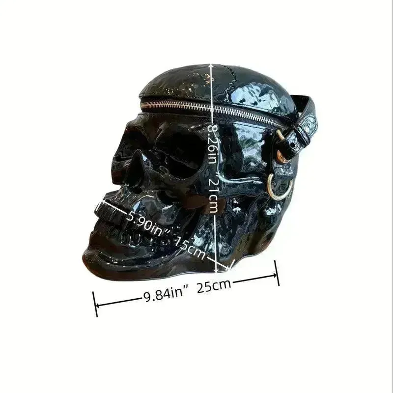 Edgy Punk Skull Mini Bag