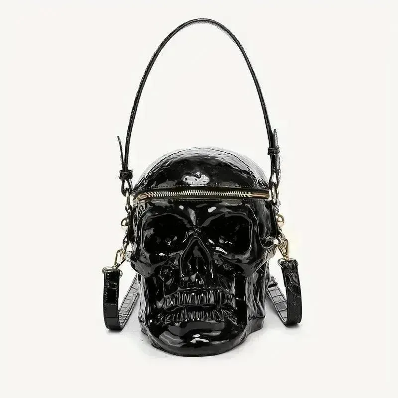 Edgy Punk Skull Mini Bag