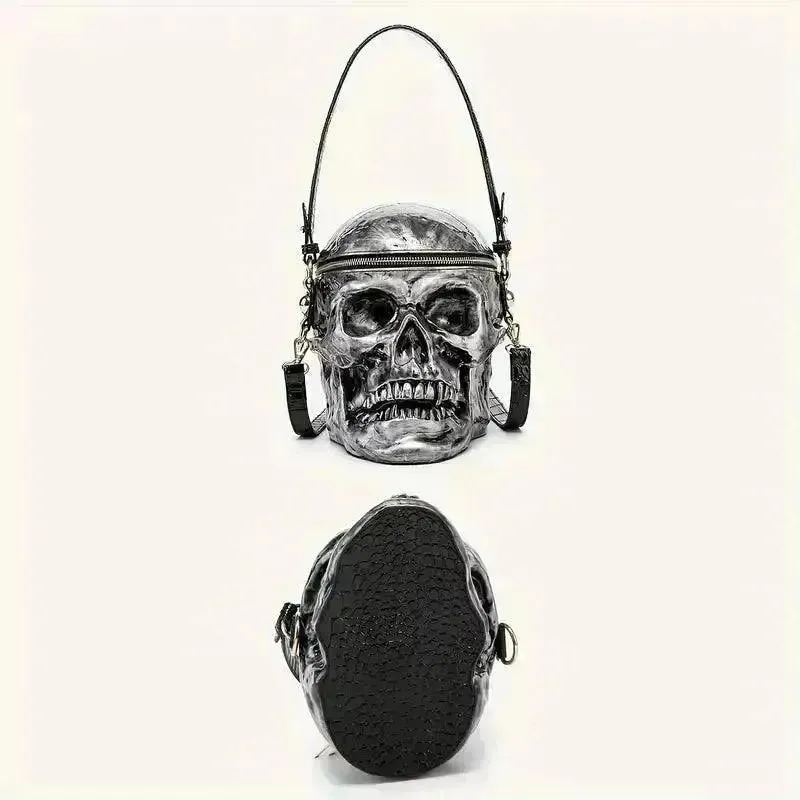 Edgy Punk Skull Mini Bag