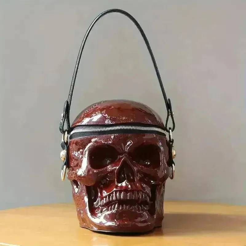 Edgy Punk Skull Mini Bag