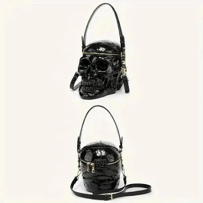 Edgy Punk Skull Mini Bag