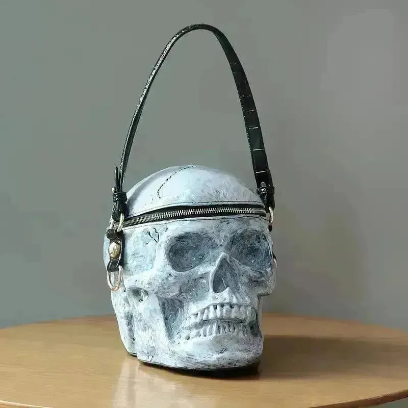 Edgy Punk Skull Mini Bag