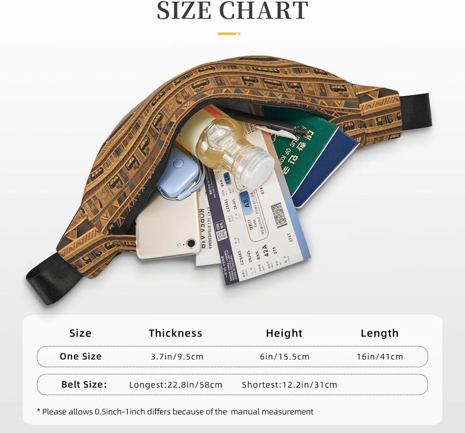 Egyptian frescoes Fashion Crossbody Appearance High capacity outdoor with Adjustable Comfortable Work Leisure Versatile, RXZER23