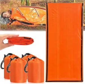 Emergency Sleeping Bag, 84"X36" Emergency Survival Sleeping Bag, Emergency Sleeping Bags for Survival, Pocket Size Emergency Sleeping Bag, Waterproof Thermal Sack for Outdoor