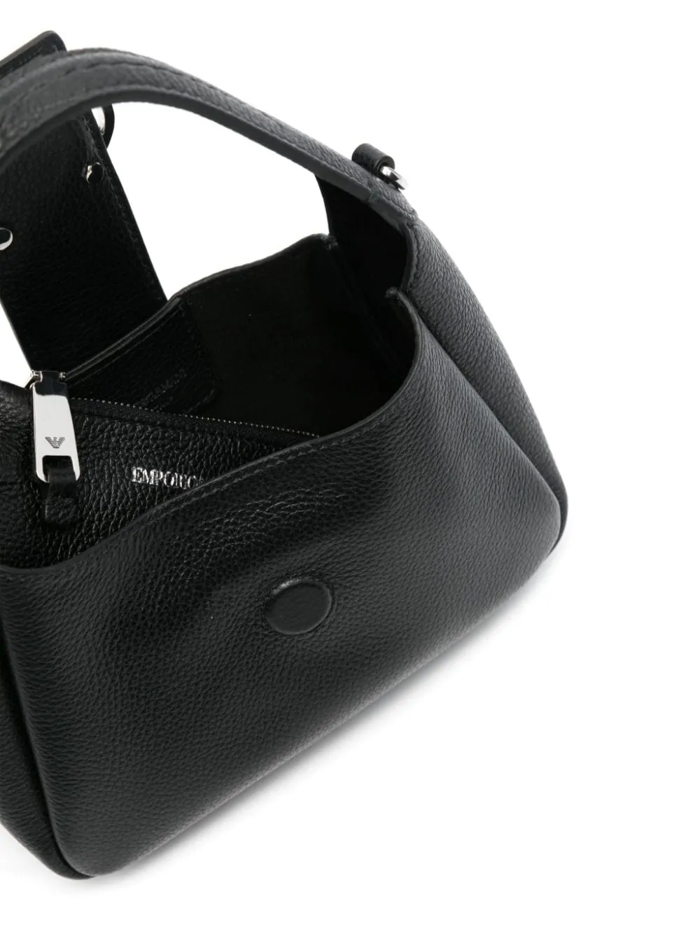 Emporio Armani Small Leather Hobo Bag