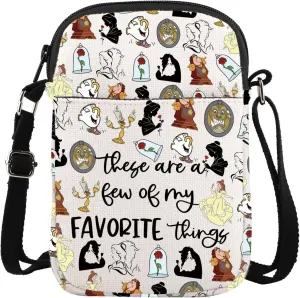 ENSIANTH Beauty Fairy Movie Inspired Crossbody Bag A Tale as Old as Time Gift Belle Princess Fans Gift Fairy Tales Lover Gift