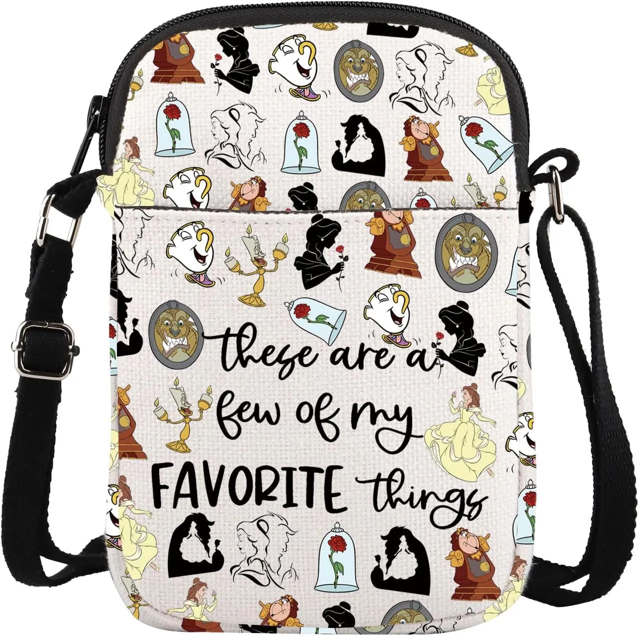 ENSIANTH Beauty Fairy Movie Inspired Crossbody Bag A Tale as Old as Time Gift Belle Princess Fans Gift Fairy Tales Lover Gift