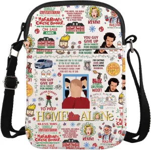 ENSIANTH Home TV Show Inspired Crossbody Bag Comedy Movie Merch 90s Christmas Movie over Gift Christmas Party Gift