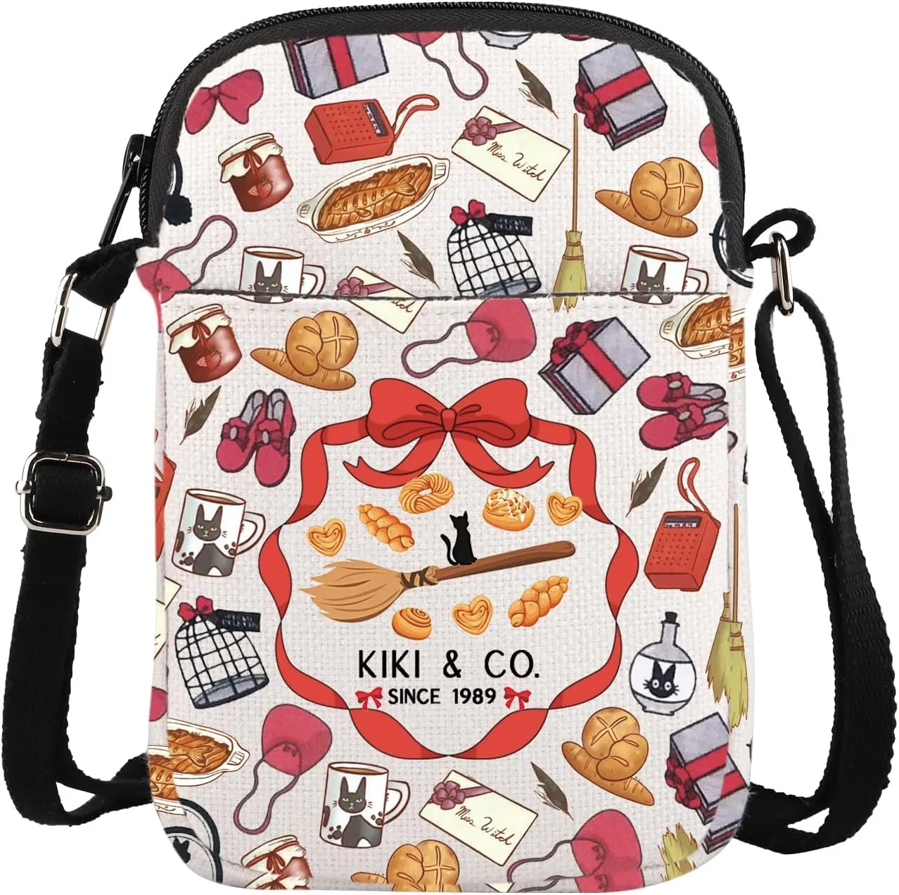 ENSIANTH Kiki's Anime Movie Merch Gift Magic Delivery Service Cartoon Lover Crossbody Bag Bed Breakfast Inspired Gift
