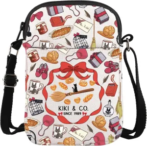 ENSIANTH Kiki's Anime Movie Merch Gift Magic Delivery Service Cartoon Lover Crossbody Bag Bed Breakfast Inspired Gift