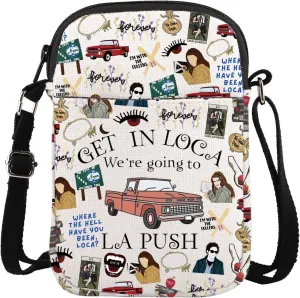 ENSIANTH Vampire Movie Merch La Push City Of Forks Washington Gift Edward Crossbody Pursue Bag Vampire Lover Messenger Bag