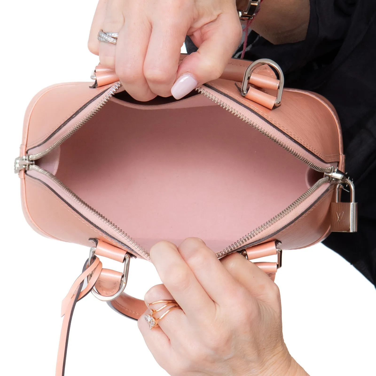 Epi Vuitton BB Leather Louis Monogram Alma Best-reviewed Bag Pink Highly functional