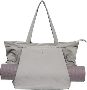 ESVAN Yoga Tote Bag for Women Shoulder Bags Drawstring for Office Workout Travel Carryall Pilates Gym and Beach