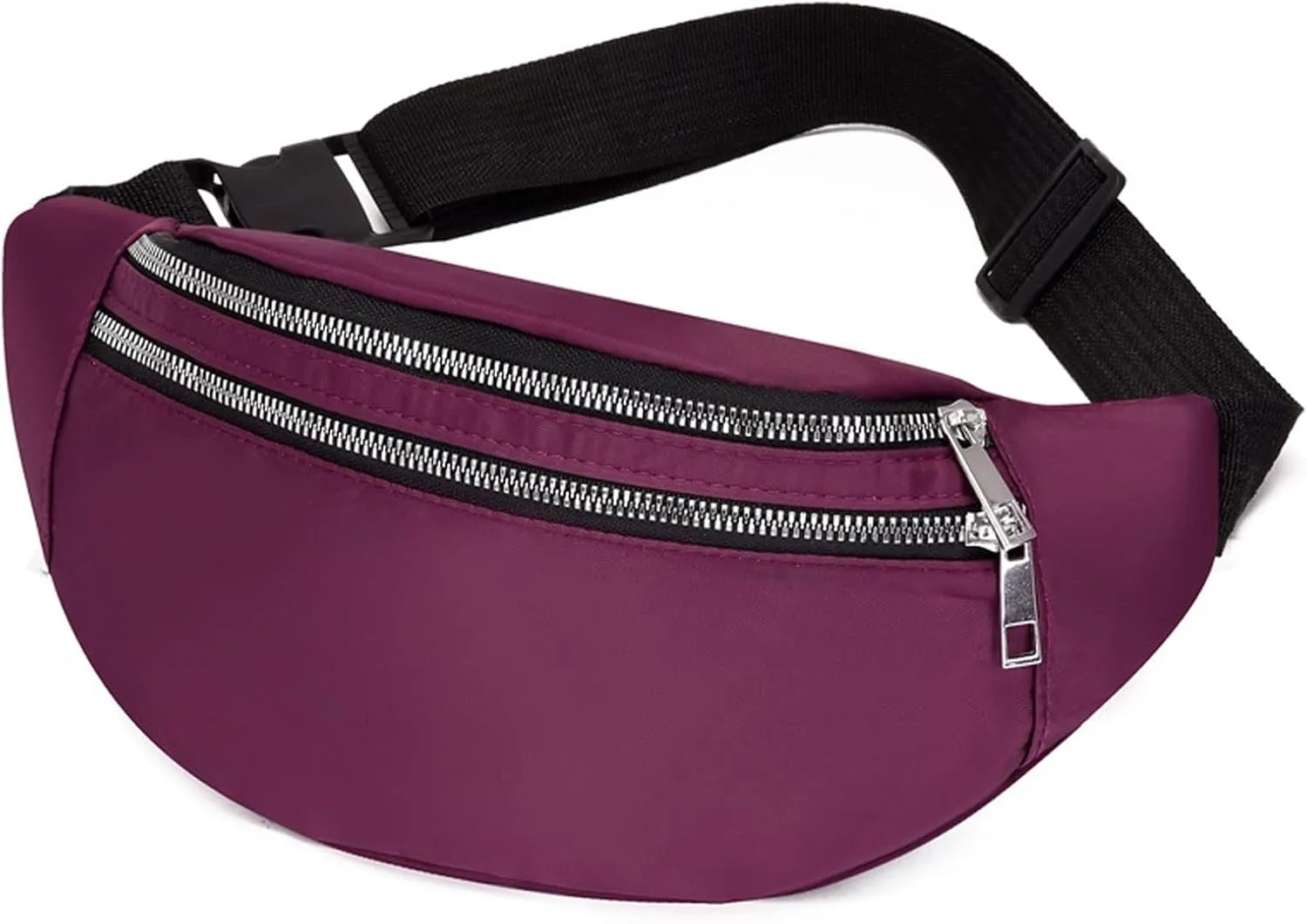 Fanny Pack Men Waist Bag Breast Package Waterproof Outdoor Sports Chest Bag Pouch Korean-Style Fanny Pouch Crossbody Male Banana Bags (Purple)