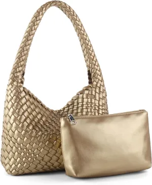Fashion Designer Handbags and Purses Women Shoulder Bag Summer Beach Casual Retro Hand Woven Totes Underarm Bag