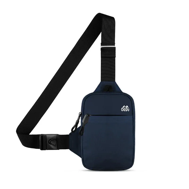 Fashion Nylon Shoulder Crossbody Bags for Man Women Mini Cloth Sling Sport Cross Phone Backpack Travel Male Square Bag Chest Bag