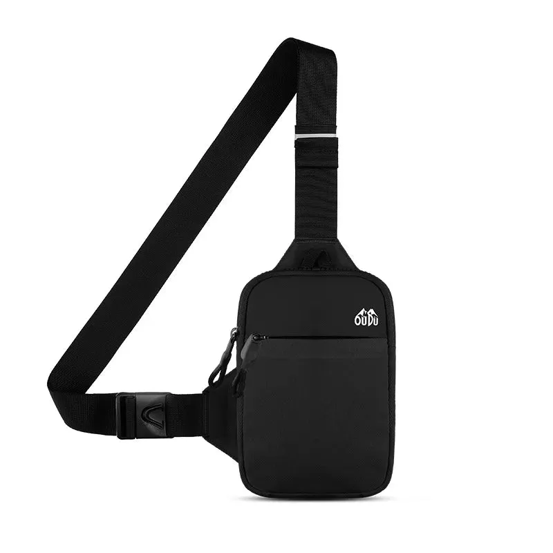 Fashion Nylon Shoulder Crossbody Bags for Man Women Mini Cloth Sling Sport Cross Phone Backpack Travel Male Square Bag Chest Bag