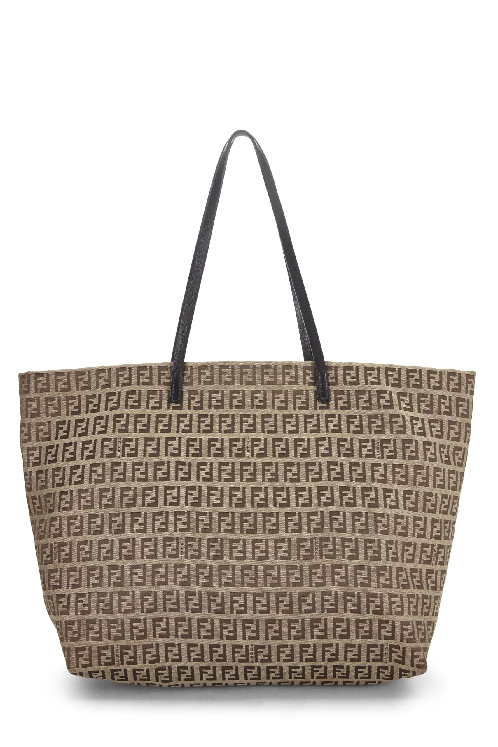 Fendi,  Brown Zucchino Roll Tote, Brown