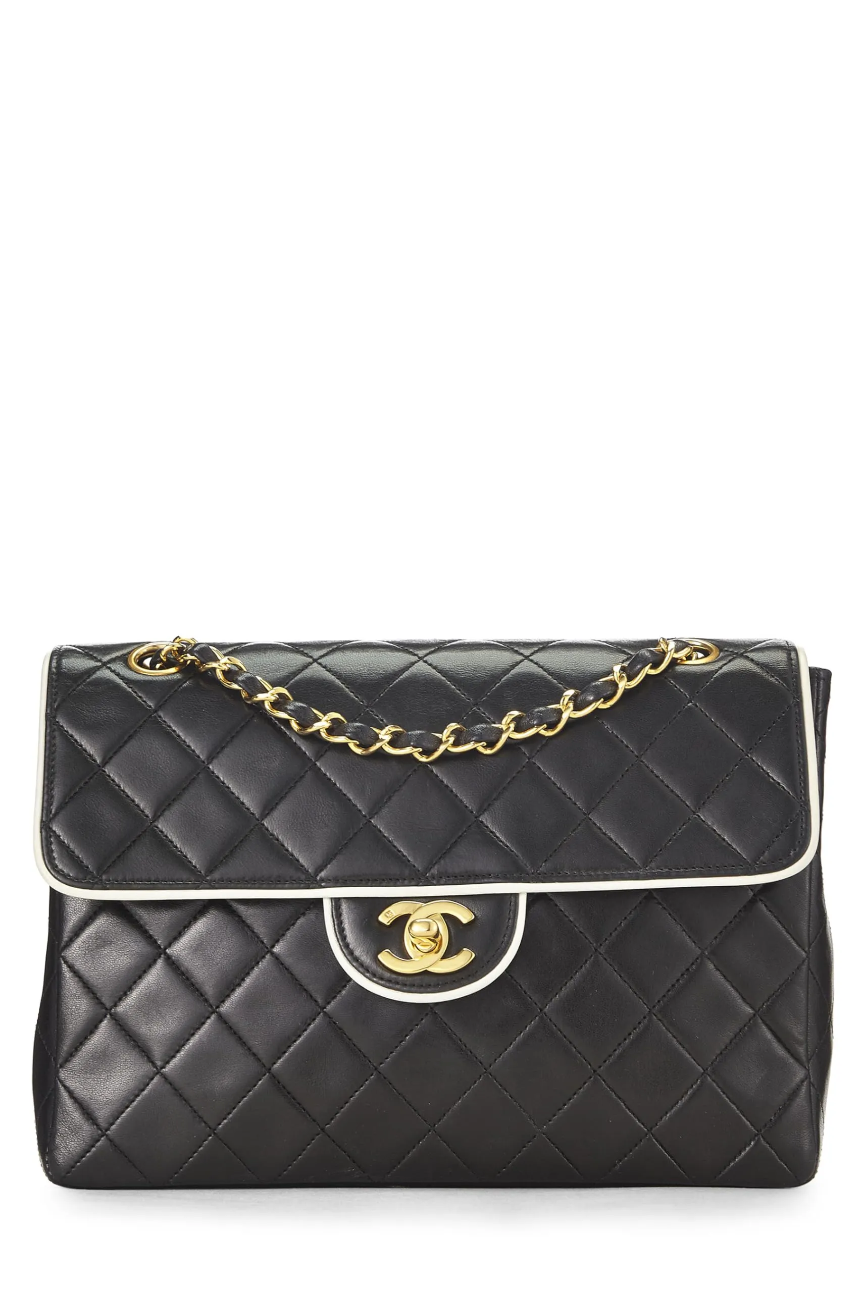Festive offer Flawless Quilted Chanel, Lambskin Black Small, Flap Half  Black