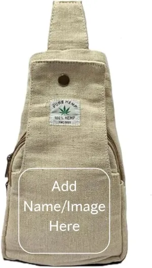 FIBERGOLD Hemp Shoulder Bag | Handmade Travel Bag with Passport Holder and Money Pouch | Durable Hemp Crossbody Bag
