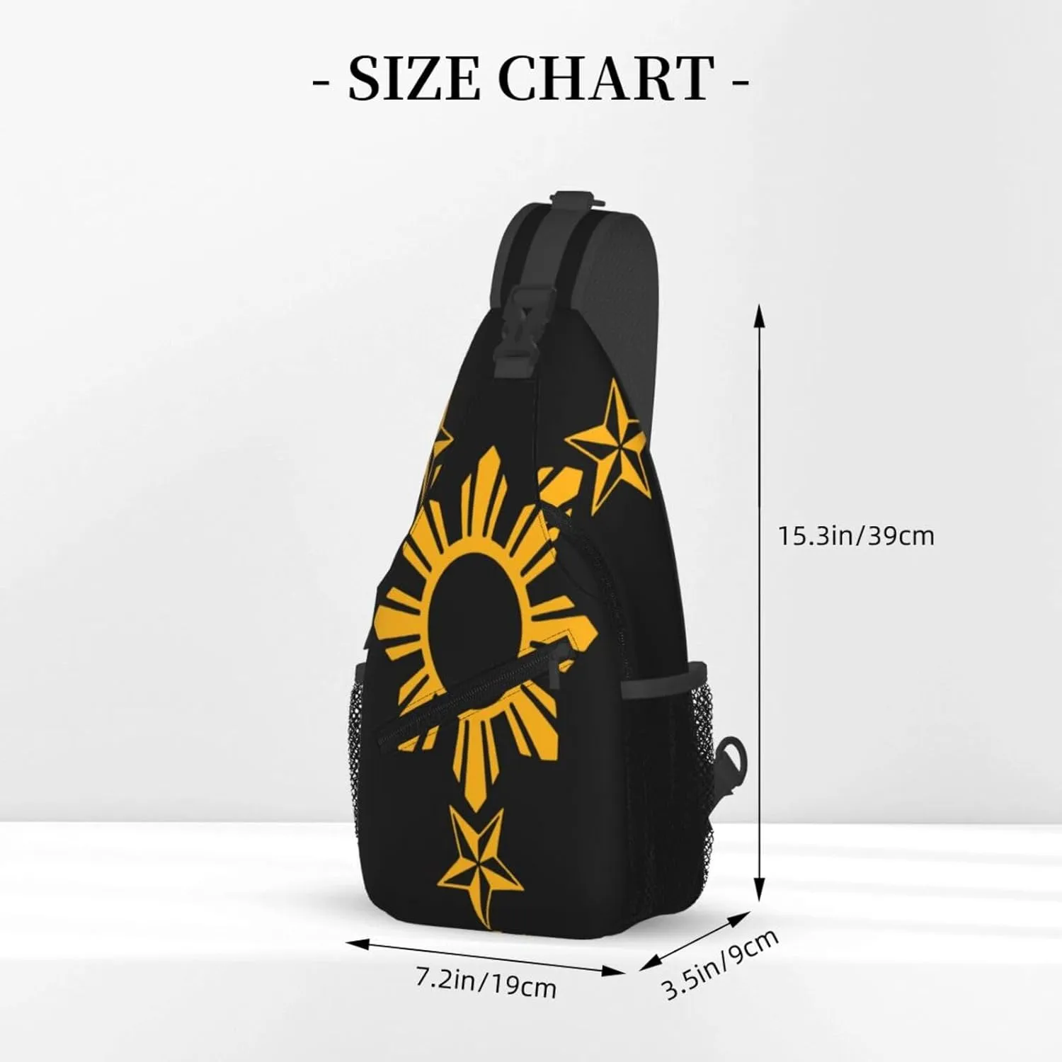Filipino Philippines Flag Sling Backpack for Women Men, Chest Bag Daypack Crossbody for Travel Sport Running Hiking