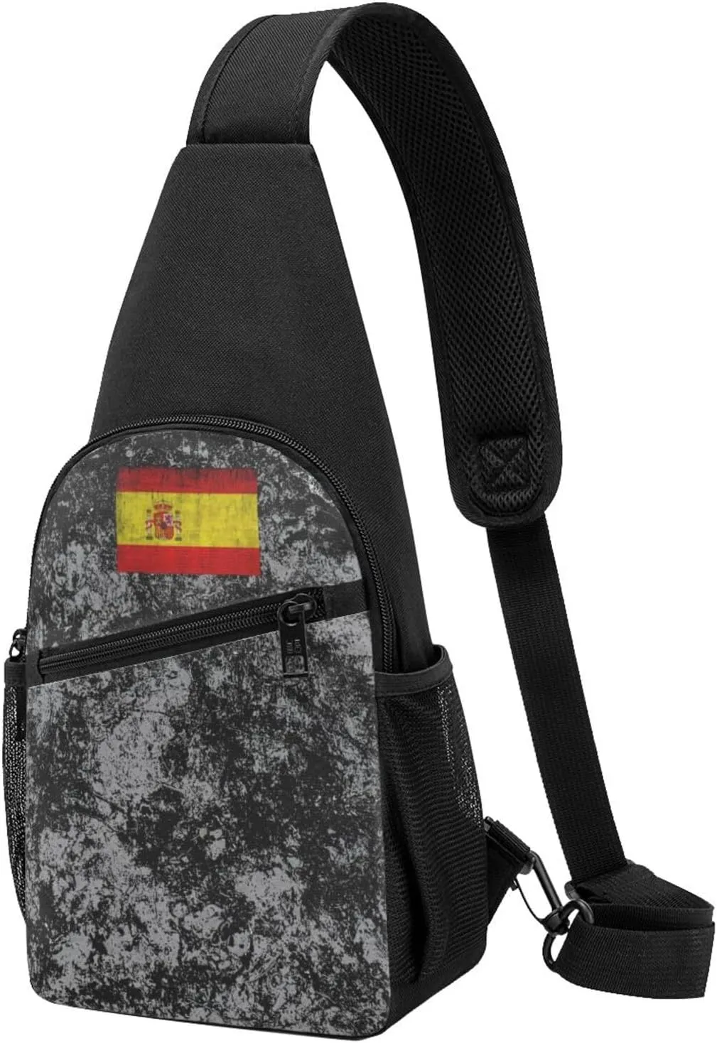 Flag of Spain Sling Bag Crossbody Backpack Shoulder Casual Daypack Bags for Men Women