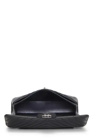 Flap Lambskin Special edition sale  Fashionable Black Chanel, Classic Medium, Chevron Black Double