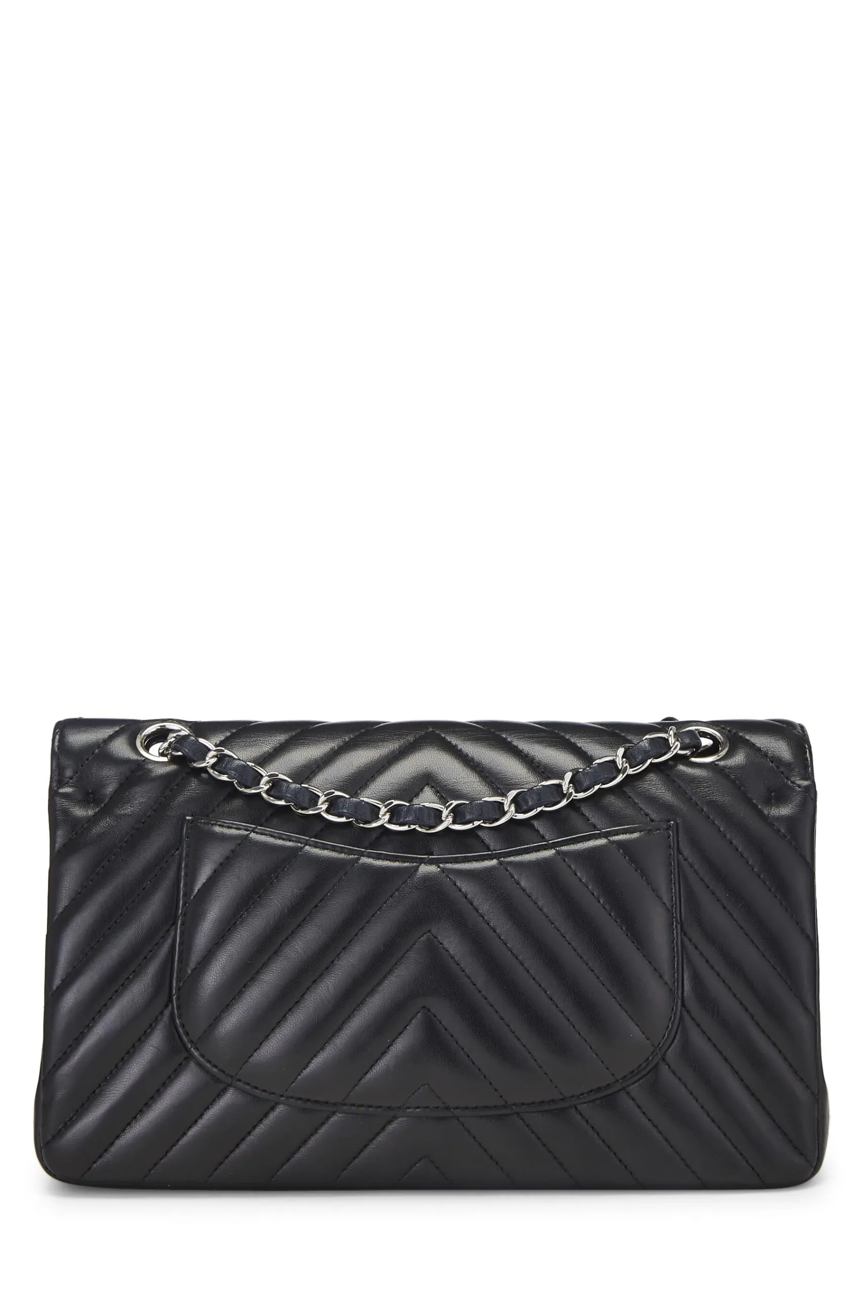 Flap Lambskin Special edition sale  Fashionable Black Chanel, Classic Medium, Chevron Black Double
